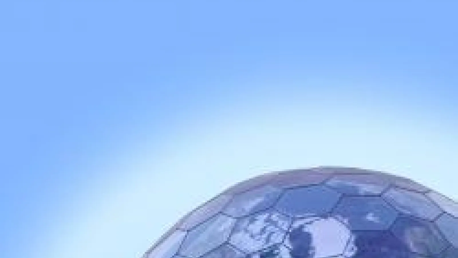 globe and sky