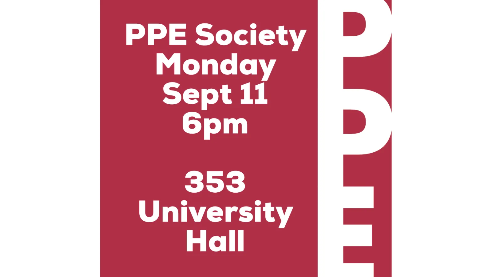 PPE Society Meeting