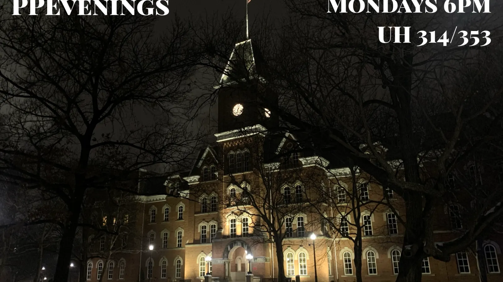 University Hall at Night