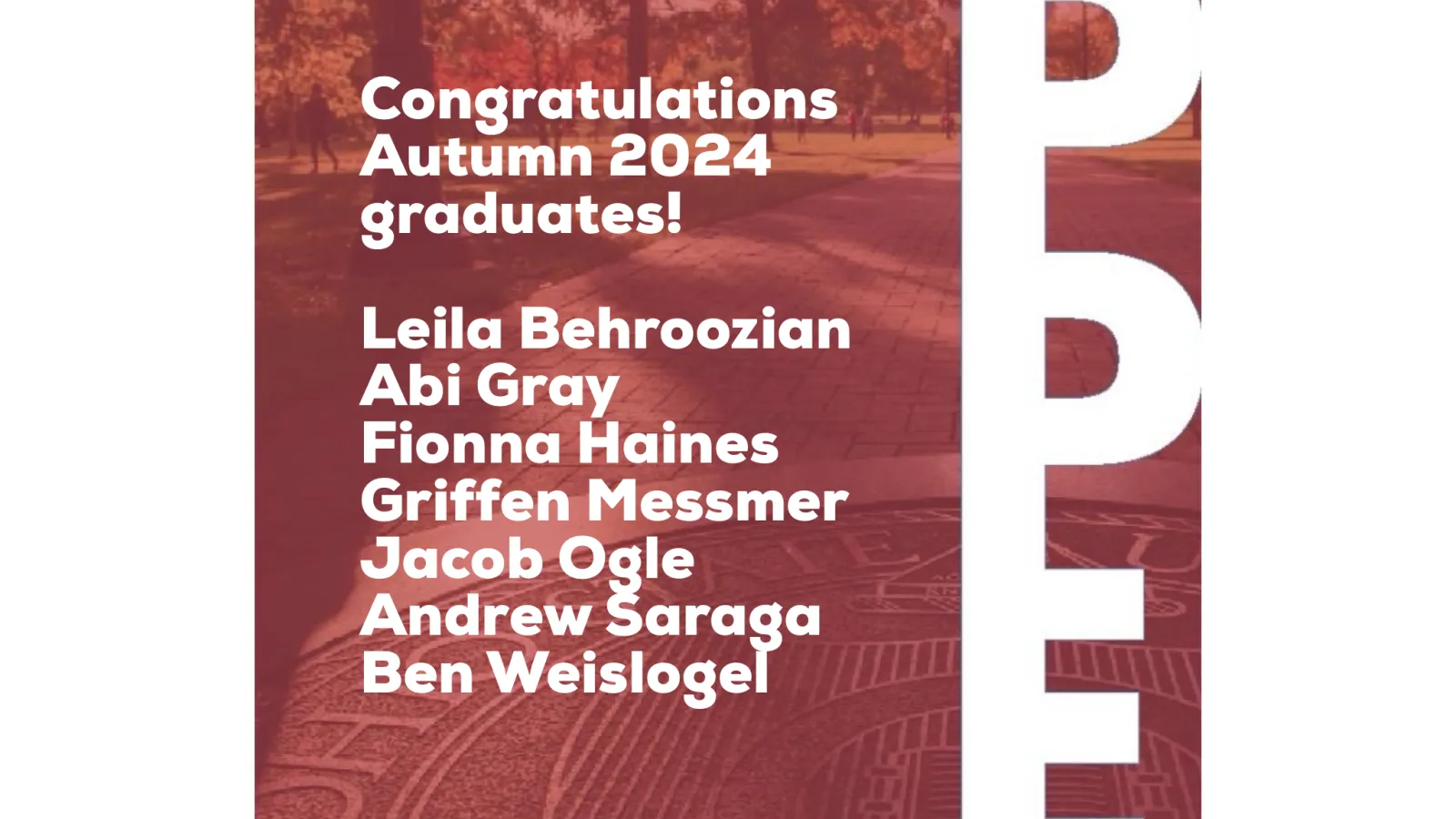 PPE graduating students